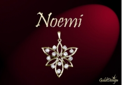 Noemi - přívěsek zlacený